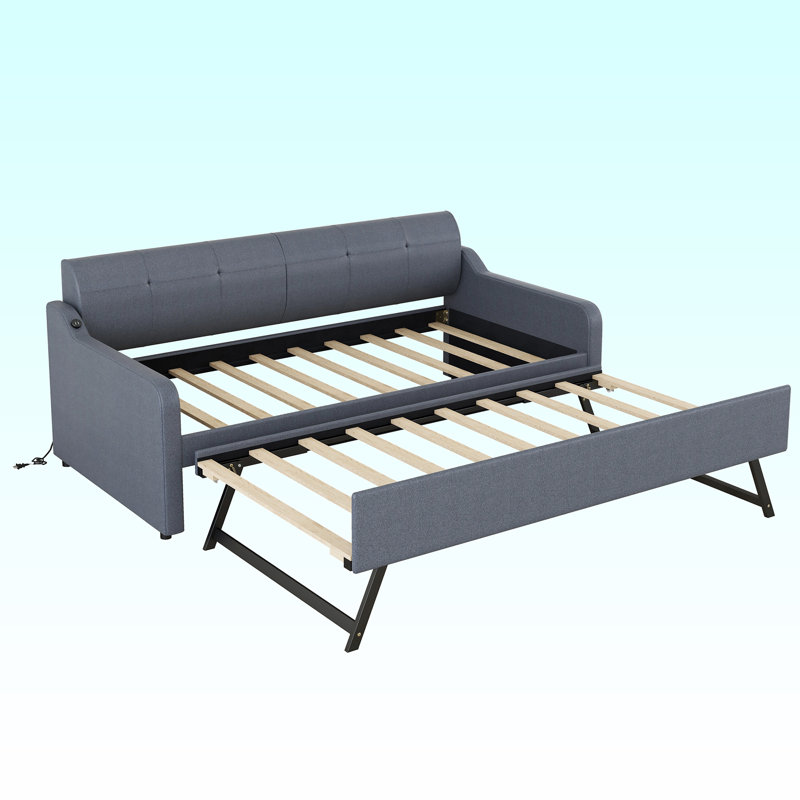 Upholstered Daybed, Gray
