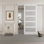 Porte de grange coulissante en verre givré avec apprêt caché 5-Lite Hidden Style