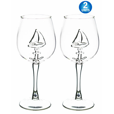 12oz. Handmade Crystal Wine Glass