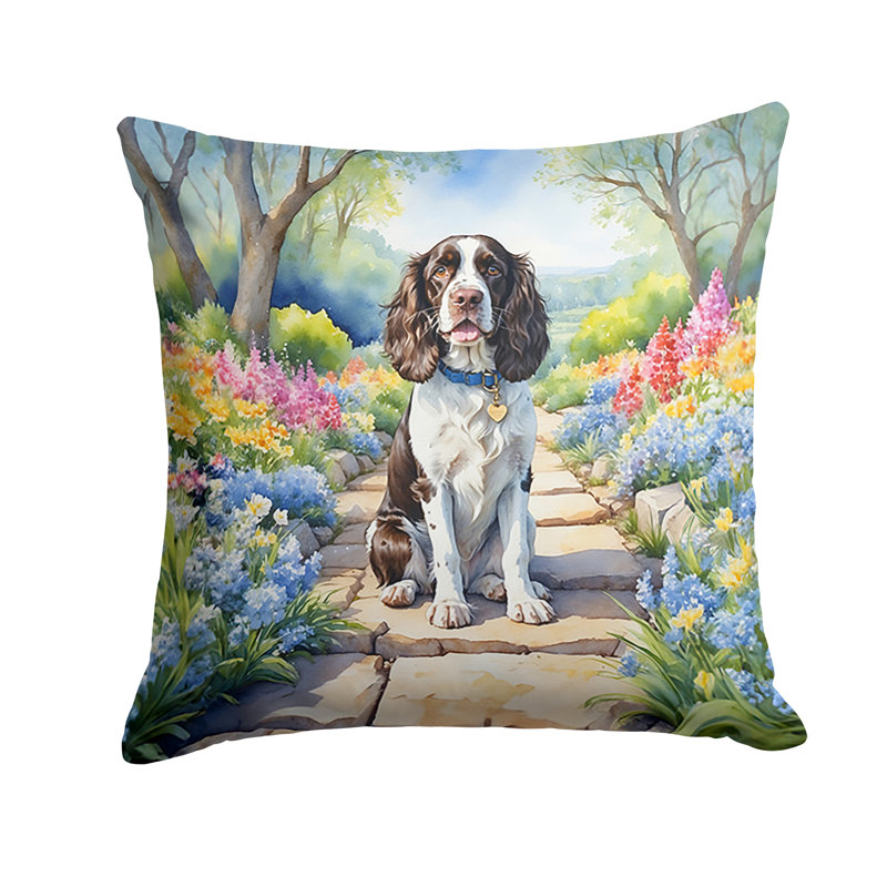 Coussin décoratif intérieur / extérieur Spring Path, H 18 po x l 18 po