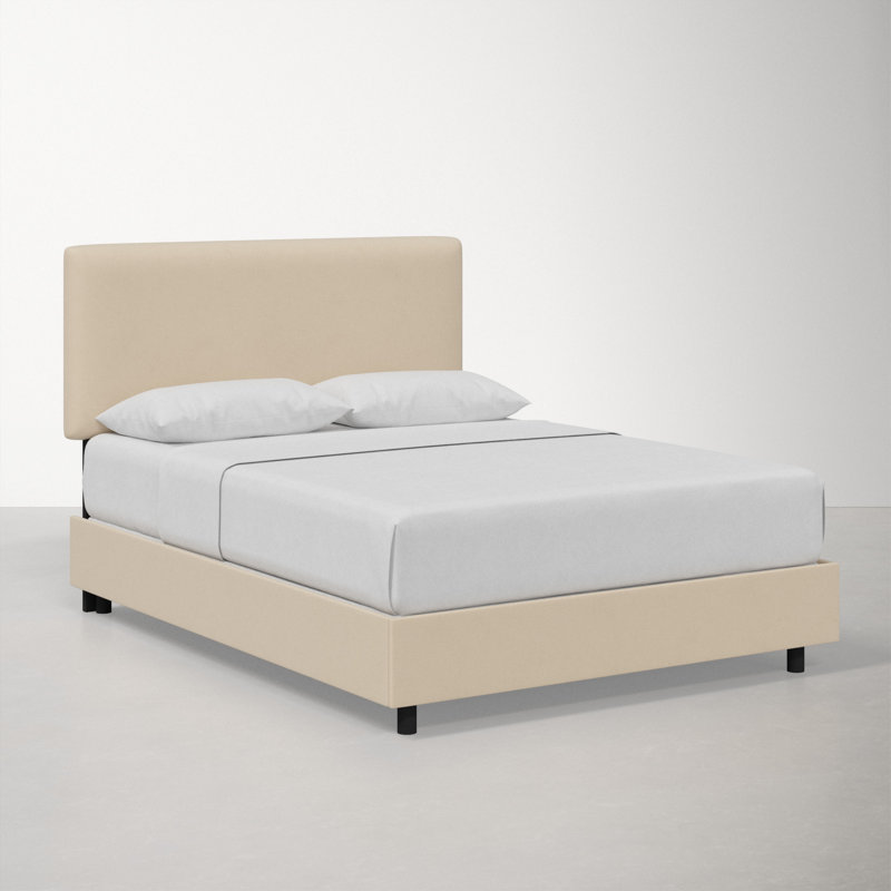 Eisley Upholstered Standard Bed, Queen, Classic Pearl Performance Velvet