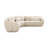 Tov Furniture Misty Cream Boucle Modular L-Sectional