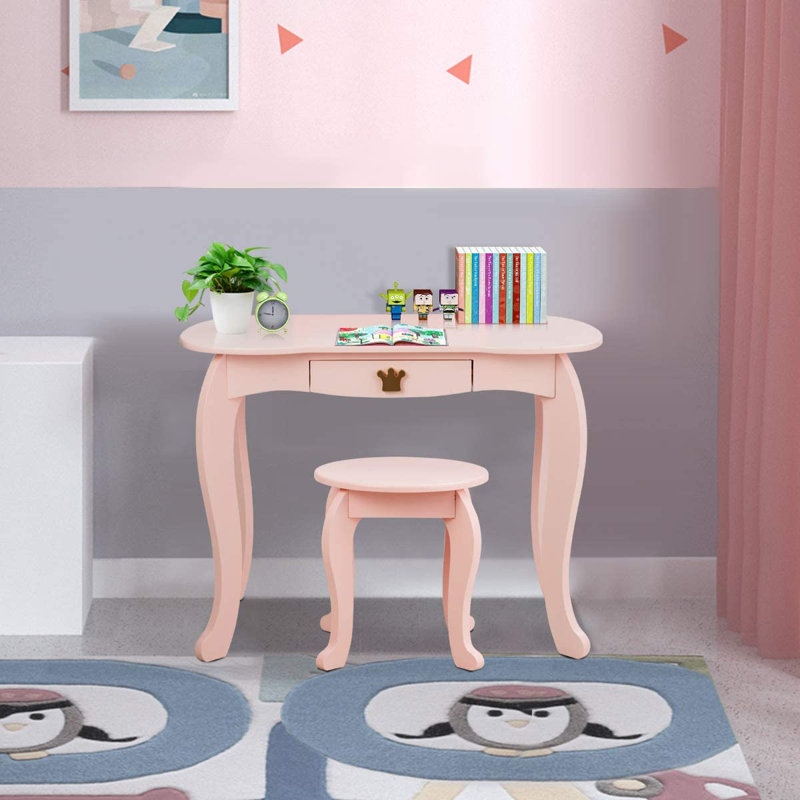 Wyndmoor Kids Vanity Set with Mirror