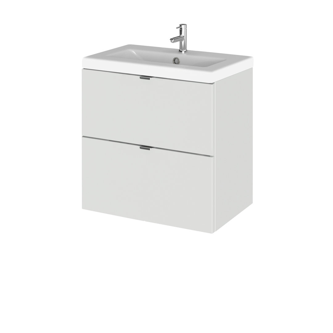 Fusion 500mm Single Bathroom Vanity with Integrated Vitreous China Basin