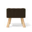 Germain Square Solid Colour Footstool Ottoman-40240738