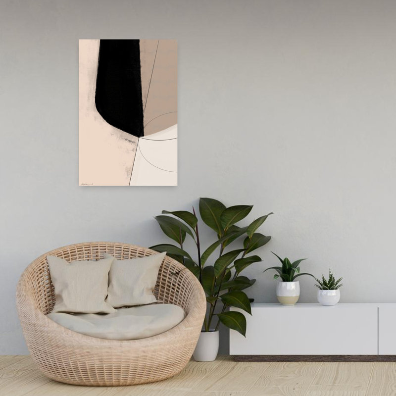 Art contemporain abstrait géométrique, H 24 po x l 16 po