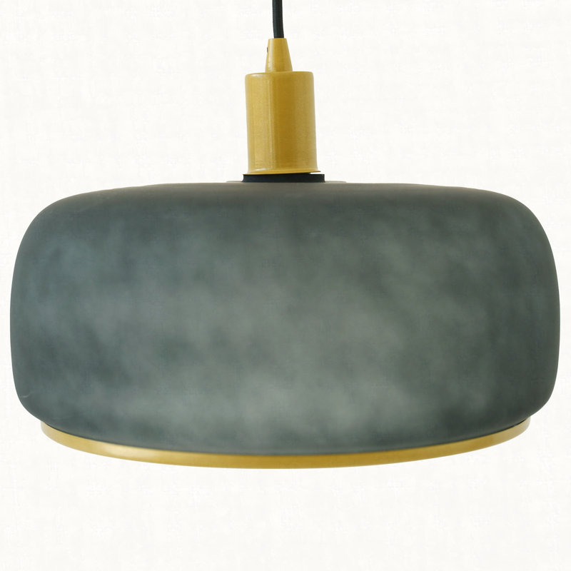 Lampe suspendue Dune - Noir pulvérisé et or