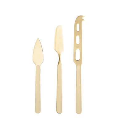 Fantasia Ice Gold Cheese Knives - Sesame