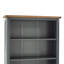Aulay Tall Bookcase, Midnight Blue, Adjustable Shelves-844608808