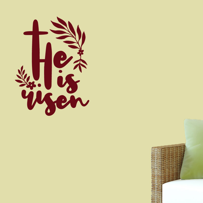 Text & Numbers Wall Decal, Cranberry
