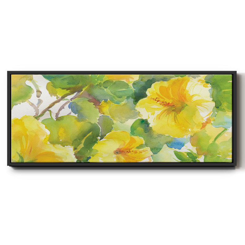 Citrus Hibiscus II- Framed Canvas