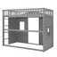 Lit mezzanine simple avec échelle-697368165-697368164