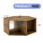 Hexagonal MDF Coffee Table, Characteristic Wood Grain Pattern Stickers, Multi-Hole Design To Give More Storage Space, Simple And Convenient Design Makes It Suitable For All Kinds Of Style Scenes.-911669283