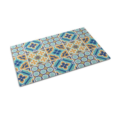 Non-Slip Geometric Outdoor Doormat