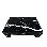 Table basse rectangulaire à quatre pieds en marbre véritable - marbre noir Nero