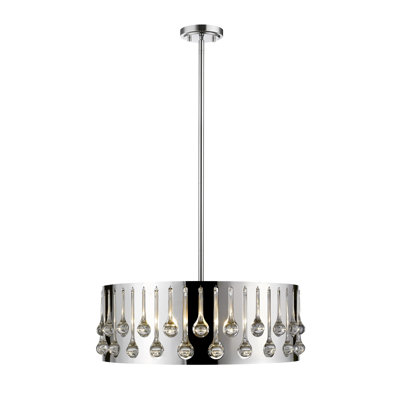 Lustre tambour unique 6 lumières