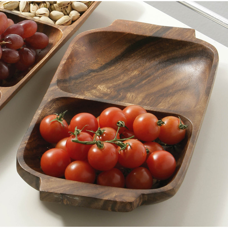 Alpen Home Flaherty Wood Divided Serving Dish