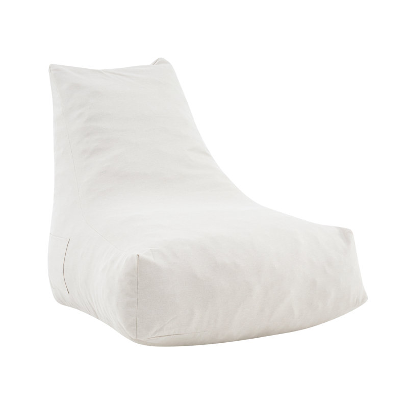 Aira Outdoor Bean Bag Lounge Chair, Beige