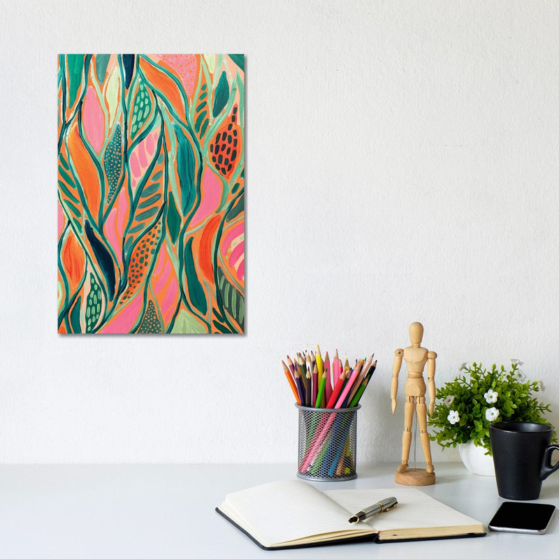 Abstract IV by EttaVee - Painting on Canvas, 66.04 cm H x 45.72 cm W x 3.175 cm D, Wrapped Canvas