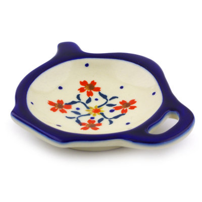 The Holiday Aisle® Rousey Stoneware Tea Bag Plate