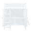 Lit mezzanine double avec garde-robe, bureau et tablettes - Meuble de rangement pour un look chic-1885556355