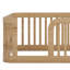 Structure de lit en bois avec clôture-1365557553