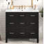 Meuble-lavabo de salle de bain 36 "avec lavabo intégré en résine Takeyia, 4 tiroirs, 2 portes