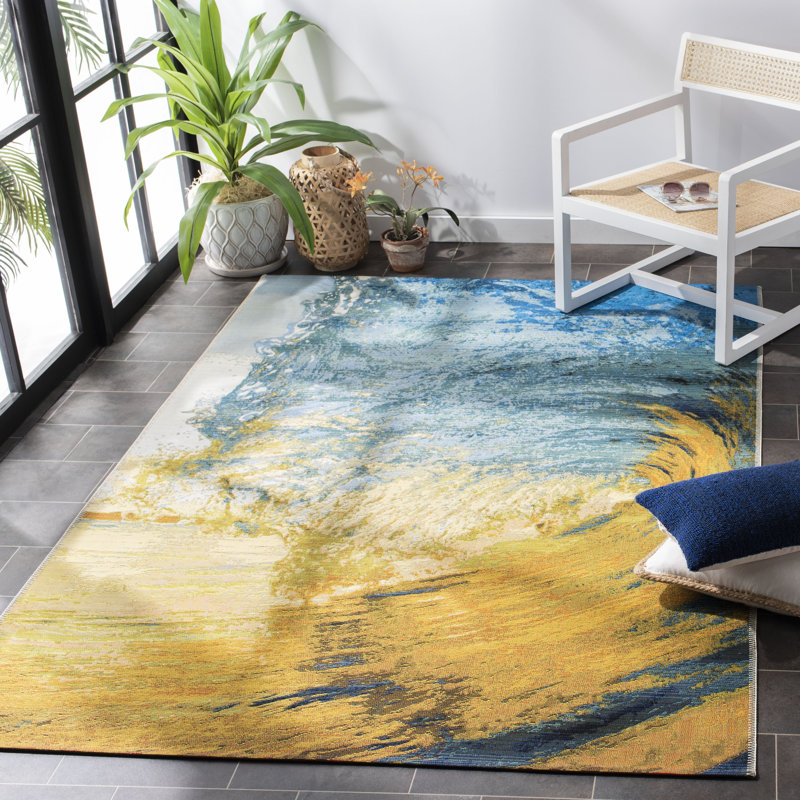 Tapis abstrait Keshbridge 500 Performance, Rectangle 5 pi 3 po x 7 pi 6 po