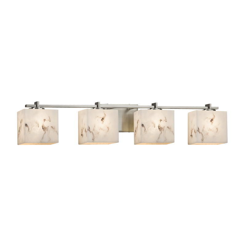 Donatelli 4 - Light Dimmable LED Bath Bar, Brushed Nickel