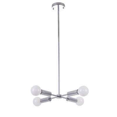 Livilla Modern 4 Light Chrome Chandelier