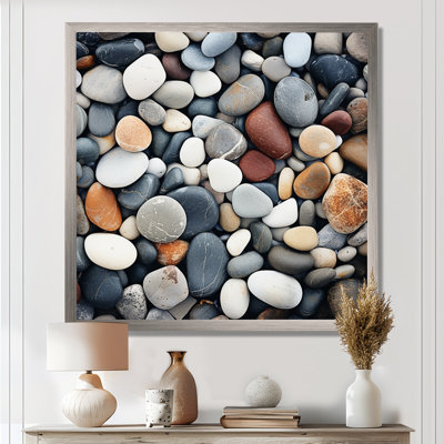 Rock by the Beach - Coastal Minimalisme, art mural