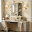 Armoire de rangement de salle de bain avec miroir, armoire à pharmacie avec tablette en bois réglable et portes, armoires de rangement montées avec 6 tablettes ouvertes, gris-777844001