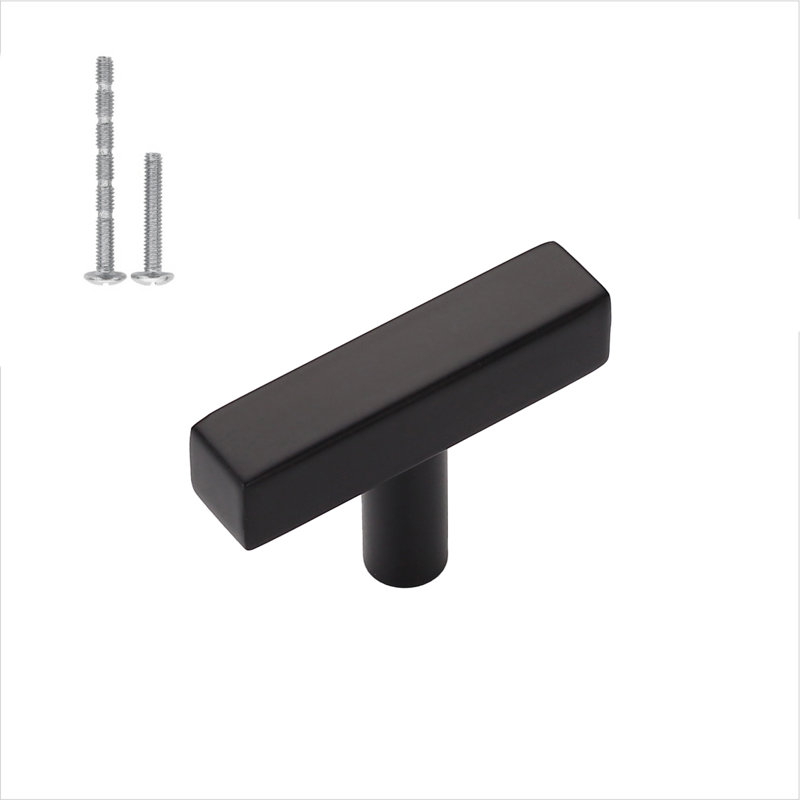 Square Knob, Black Matte