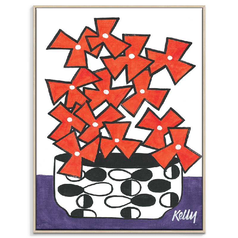 Starburst by Kelly - Art Prints, Brown Framed, 51" H x 41" W
