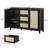 51.57'' W 3-Drawer And 2-Door Rattan Sideboard With Adjustable Shelves-950555925