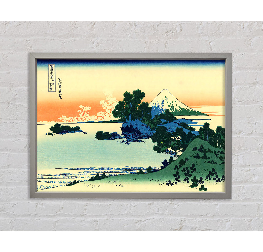 Hokusai Shichiri Strand in der Provinz Sagami Gerahmter Druck