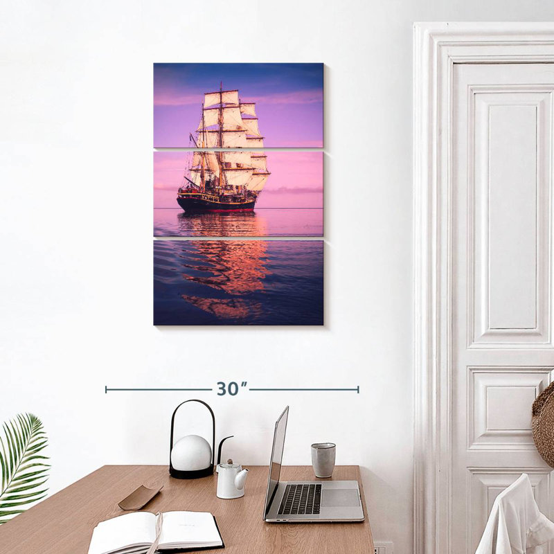 Mehar Panama Waters Ship, 32" H x 20" W