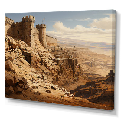 «Abstract Judaism Masada Fortress Mystery I», reproduction sur toile