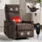 Heat Massage Manual Recliner Chair With Rocker And Swivel-561426462