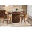 Table de salle à manger ronde de 55 pouces avec plateau rotatif et rangement à deux niveaux, parfaite pour la salle à manger et le salon (table seulement)-130482329