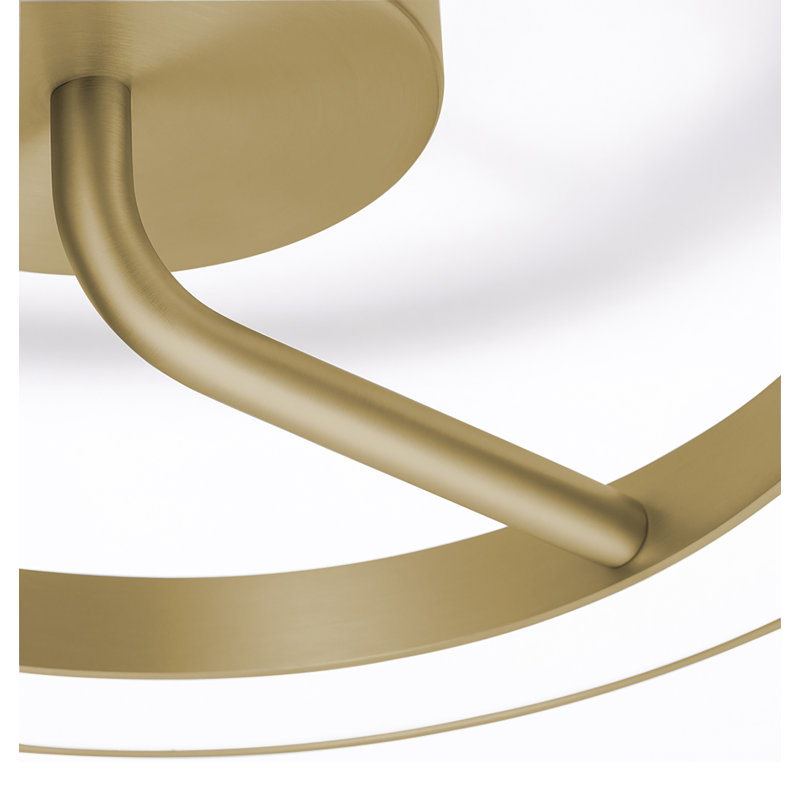 Franke 18'' LED Flush Mount - Light Antique Brass, Light Antique Brass