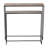 2 Piece Set 29"H/33"H Gold Aluminum Nested Side Tables with Multi-Colored Tops, Modern Accent Tables with Iron Frame for Living Room or Entryway