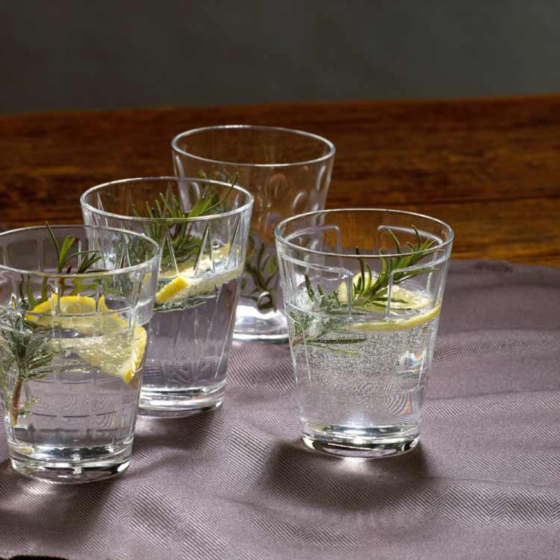 Villeroy & Boch Dressed Up Set/4, 9 oz Assorted Crystal Tumblers