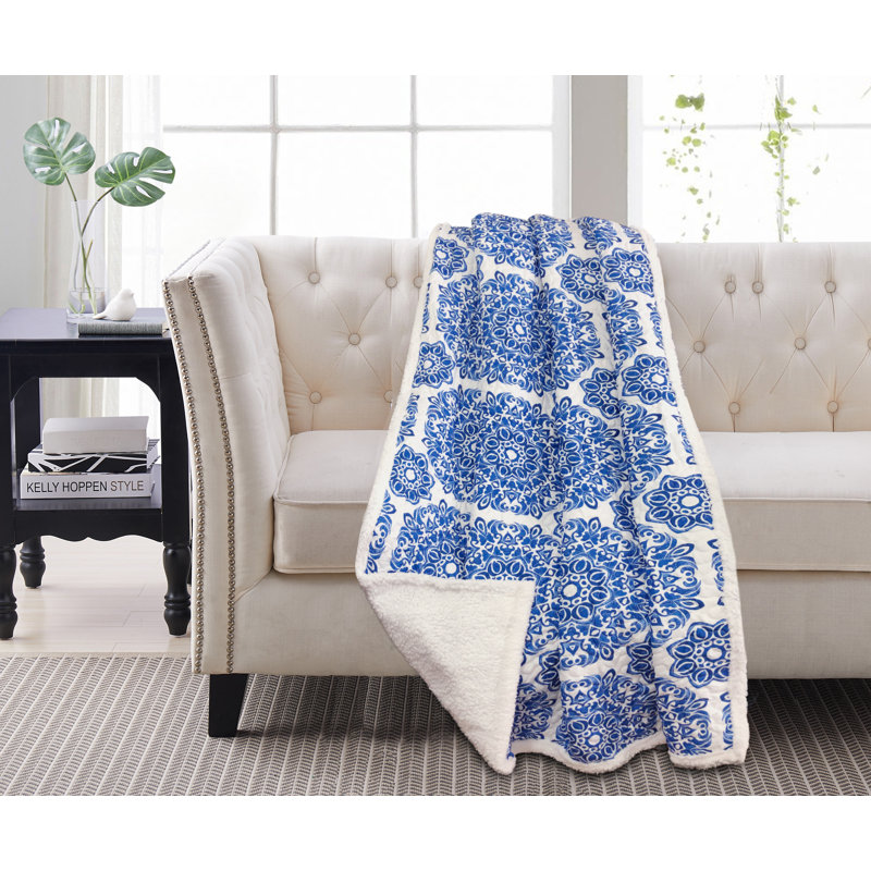 Austin Plain Weave / Muslin Throw Blanket, Briar Blue