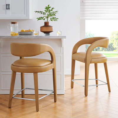 Modway Pinnacle Vegan Leather Counter Stool