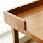 Bureau rectangulaire en bois massif avec tiroirs Burlywood-50767439