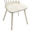 Chaise d'appoint de salle à manger rustique en bois massif blanc 2, design, idéale pour la cuisine et les pièces, installation rapide-1413665802