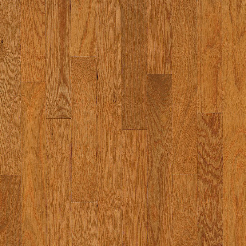 Parquet en chêne massif de 5/16 po d'épaisseur x 2 1/4 po x de longueur variable, Rhum au beurre / caramel anglais