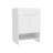 Floor Vanity With Four Drawers and Two Open Shelves, White