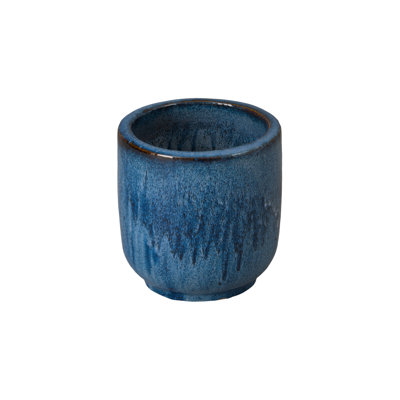 POT DE FLEURS, BLEU QUIN